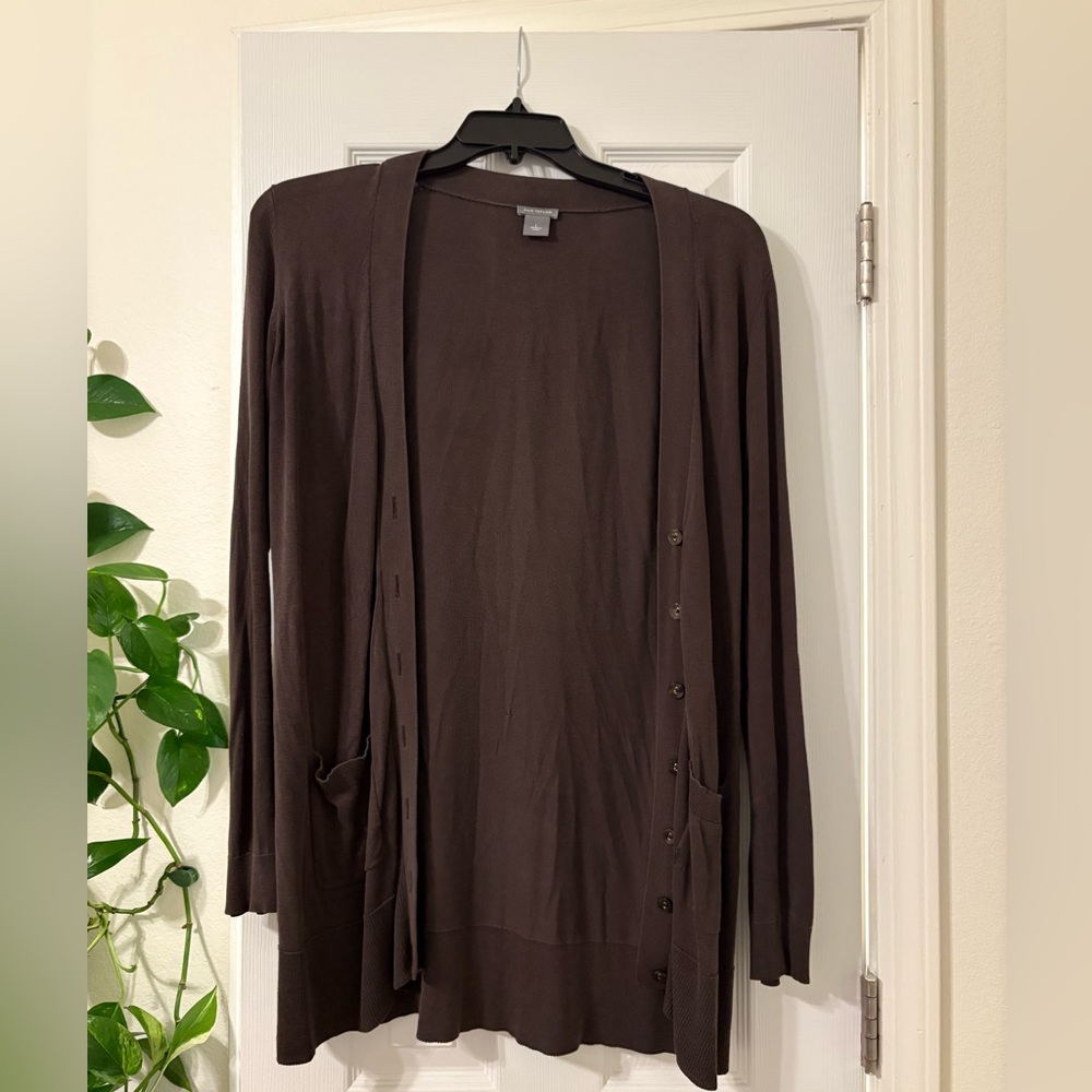 Chic Brown Women's Cardigan Sweater